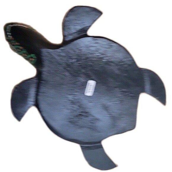 Hand Carved Aboriginal Dot Painted Sea Turtle Thumb Piano Karimba - Picture 8 of 8